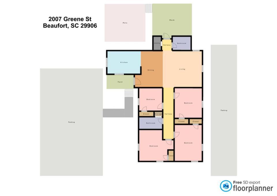 보퍼트 Sleeps 10! Minutes To Parris Island & Downtown 빌라 외부 사진